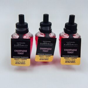 Bath Body Works Champagne Toast White Barn Wallflowers Refill Lot of 3